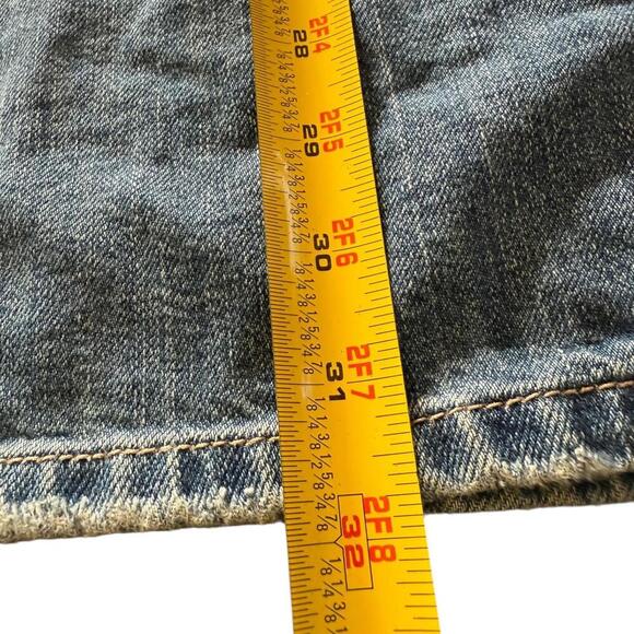 Vintage Distressed A-Line Denim Maxi Skirt (No Tag) Measurements in pictures - Picture 4 of 4